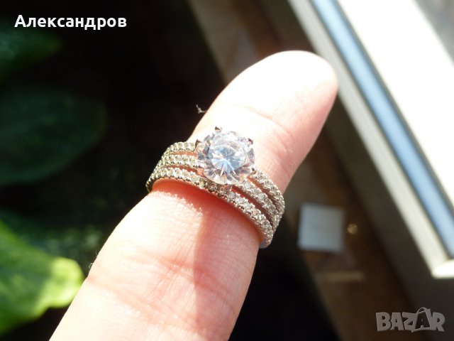 Сребърен пръстен №352, снимка 3 - Пръстени - 43351583