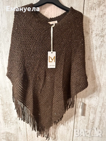Пончо цялото с паети, снимка 2 - Жилетки - 53407523