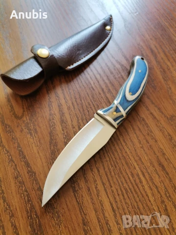 ножове от цяло пърче метал с кожени калъфи , снимка 2 - Ножове - 47814466