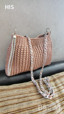 Дамски плетени чанти, ръчно изработени, модерна визия, снимка 10 - Чанти - 34899131