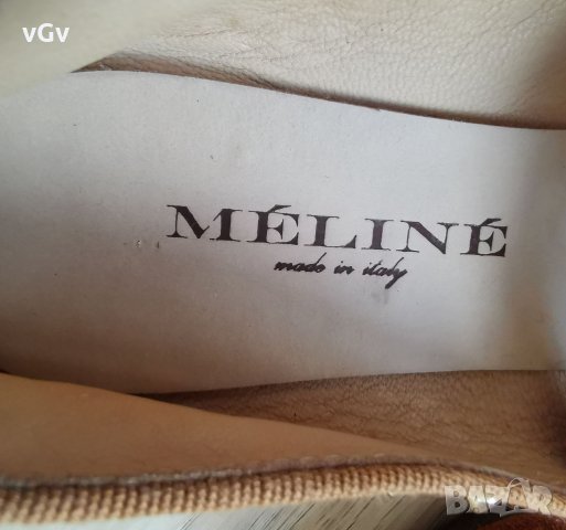 Дамски кожени мокасини Meline - 38, снимка 4 - Пантофи - 33139968