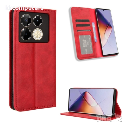 Infinix Note 40 Pro 5G Magnetic Buckle Retro Texture Кожен Калъф и Протектор, снимка 2 - Калъфи, кейсове - 52117935