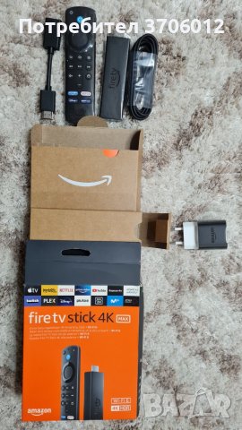 Amazon Fire TV 4K MAX 2023 НОВ НЕ Отварян, снимка 4 - Плейъри, домашно кино, прожектори - 42328762