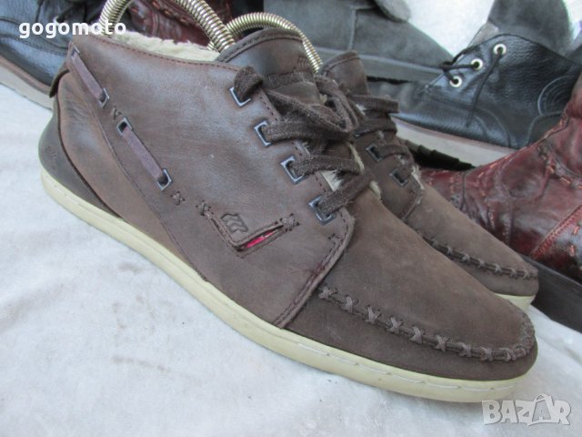 зимни мокасини BOXFRESH®,N- 39 - 40, естествена кожа + топла подплата,зимни полу боти,GOGOMOTO.BAZAR, снимка 8 - Мъжки боти - 35638513