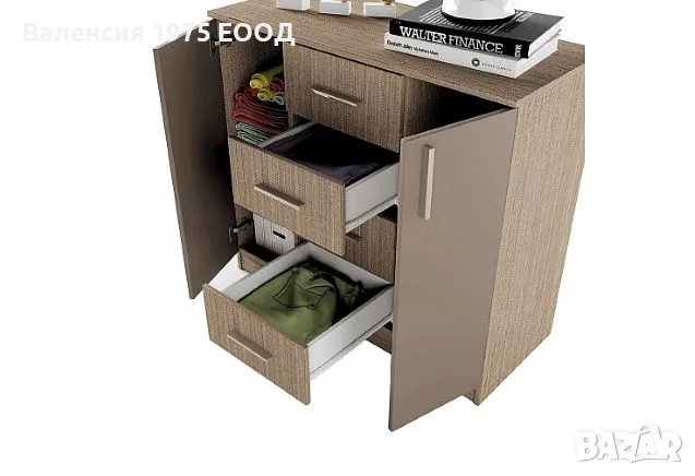 Скрин 3004 дъб артисан или комбинация мока и лате, снимка 8 - Скринове - 47352333