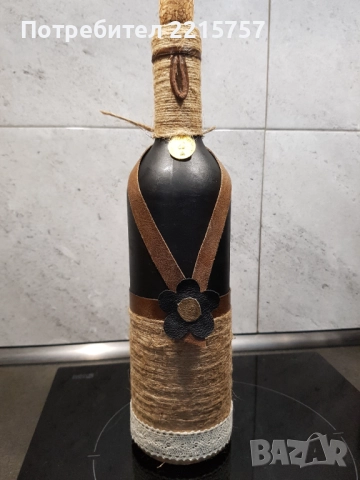 Ръчно украсени вази,шишета., снимка 3 - Декорация за дома - 40034381