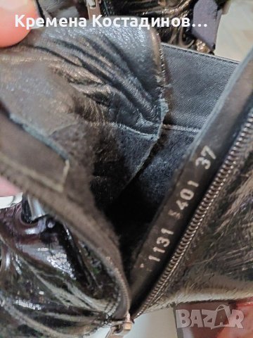 Естествен лак - боти 37н., снимка 4 - Дамски боти - 43406542