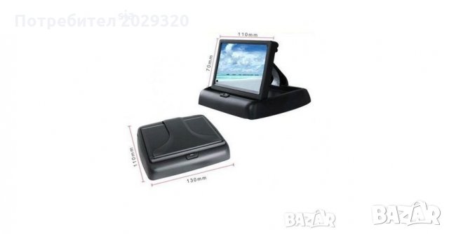 Монитор LCD 4,3" тип табакера за камера за паркиране , DVD за кола , снимка 2 - Аксесоари и консумативи - 27702268