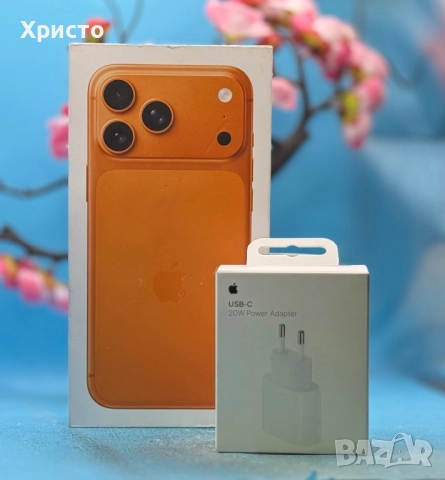 НОВО!!! Apple iPhone 17 Pro Max, 512GB, 5G, Cosmic Orange + подарък оригинален адаптер Apple, снимка 2 - Apple iPhone - 52844885