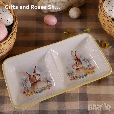 Великденски плата със Зайче, снимка 3 - Аксесоари за кухня - 53608515