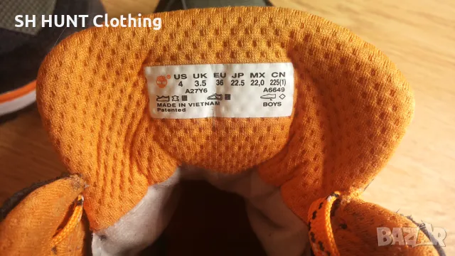 TIMBERLAND GORE-TEX Shoes размер EUR 36 / UK 3,5 естествена кожа водонепромокаеми - 1097, снимка 16 - Детски боти и ботуши - 49990286