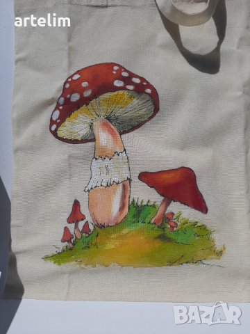 Рисувана торбичка, снимка 3 - Чанти - 36937973