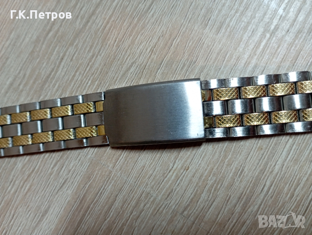 Стоманена верижка за часовник-20мм, снимка 3 - Каишки за часовници - 44898799