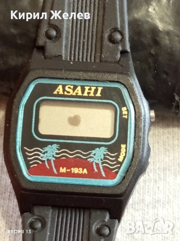 Винтидж електтронен часовник ASAHI дамски за КОЛЕКЦИОНЕРИ 51842, снимка 3 - Дамски - 53484301