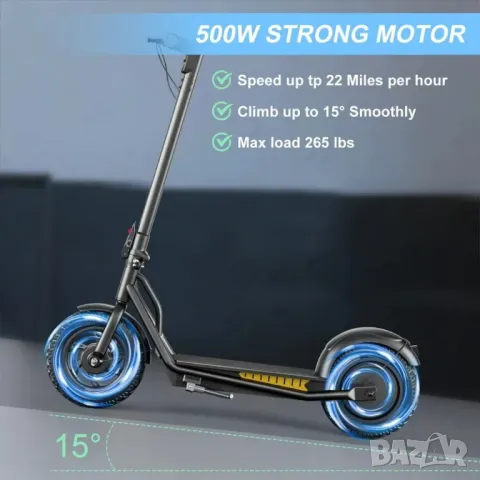 Електрически скутер/тротинетка EMOKO A19 500W 15AH, снимка 3 - Други спортове - 41269568
