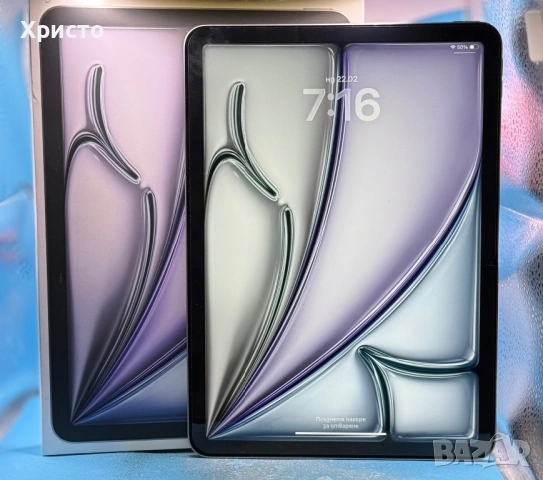 ГАРАНЦИОНЕН!!! Apple iPad Air 11, M3, 256GB, Wi-Fi, Space Gray 