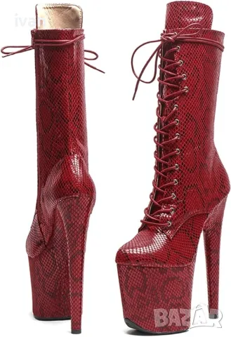 намаление дамски ботуши 10 см. платформа, 20 см. ток, 38 размер 