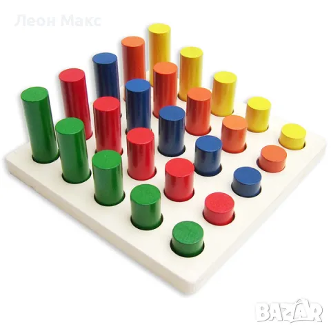 Дървен сортер пъзел Монтсори 8в1 комплект , снимка 5 - Образователни игри - 48446479