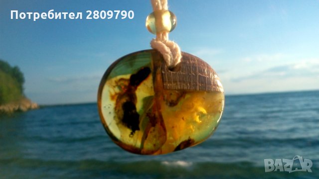 Ръчно изработена висулка от кехлибар, повдигаща настроението / Handmade amber pendant, uplifting, снимка 3 - Колиета, медальони, синджири - 33491485