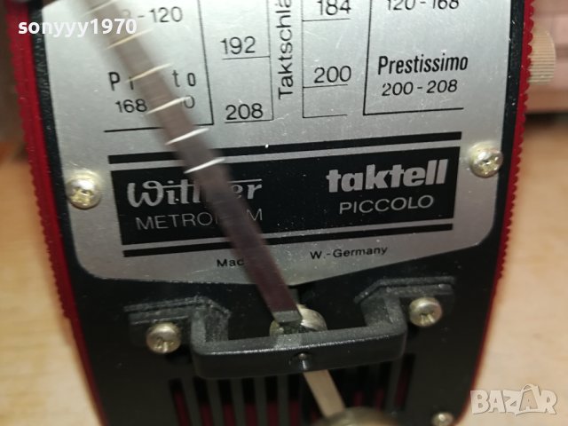 немски метроном в опаковка 1312230827M, снимка 16 - Антикварни и старинни предмети - 43389369