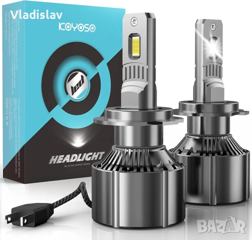 Комплект крушки H7 LED 6000K студено бяло