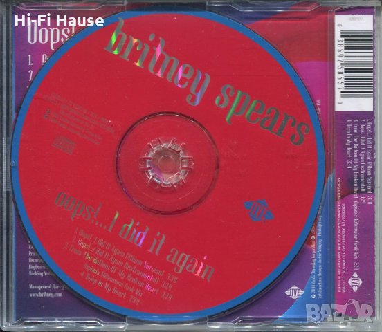Britney Spears-Oops, снимка 2 - CD дискове - 35637023