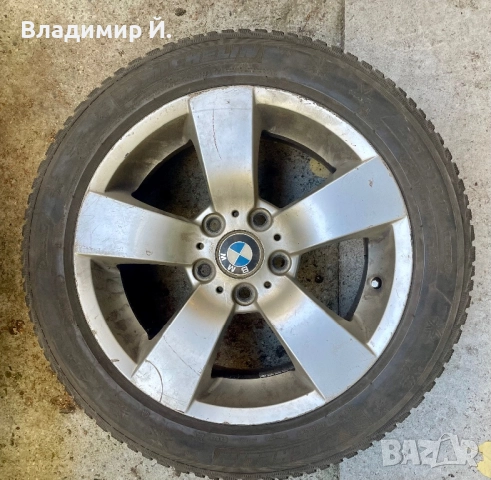 Джанти с зимни гуми Michelin Alpin 5 за БМВ BMW e60 xdrive 225 50 17, снимка 6 - Гуми и джанти - 52929762