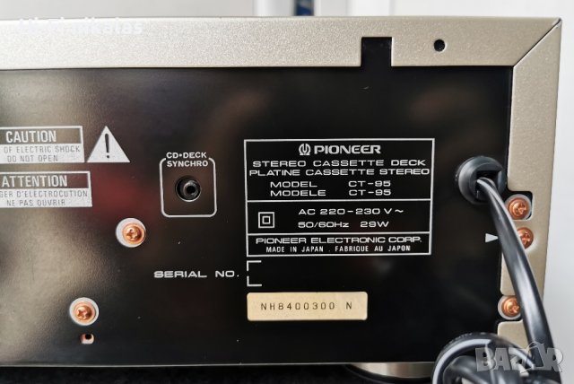 ТОП!!! СТЕРЕО КАСЕТЪЧЕН ДЕК  PIONEER CT-95, снимка 11 - Декове - 43973688