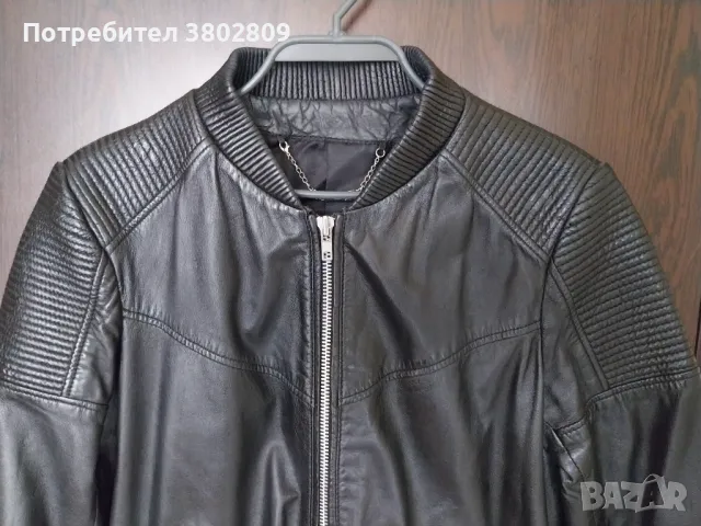 Кожено яке, Mango , 100% овча кожа, снимка 8 - Якета - 49711374