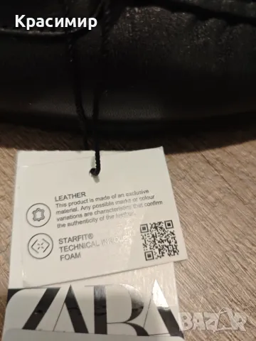 Кожени мокасини Zara N:45 (нови, с етикет), снимка 7 - Мокасини - 49072102