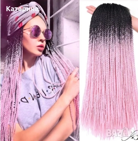 Плитки с видлон и канекалон, снимка 2 - Фризьорски услуги - 51750554