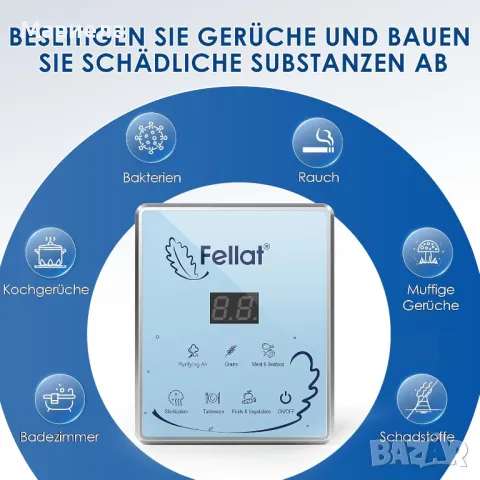 Нов Генератор на озон, домакински генератор на озон FELLAT 600 mg/h за вода и въздух, пречиствател, снимка 3 - Овлажнители и пречистватели за въздух - 47970827