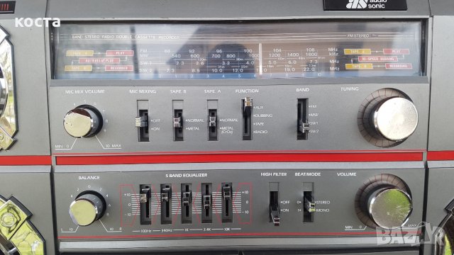 AudioSonic TBS 1100, снимка 3 - Радиокасетофони, транзистори - 28607955