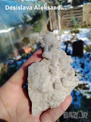 Халцедон с родохрозит от Лъки , снимка 2 - Колекции - 53387435