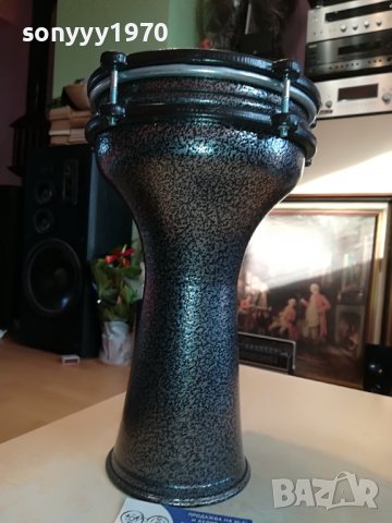 ТАРАМБУКА-ВНОС СИРИЯ 30Х20СМ МЕТАЛИКОВА 1503231551, снимка 8 - Ударни инструменти - 40011760