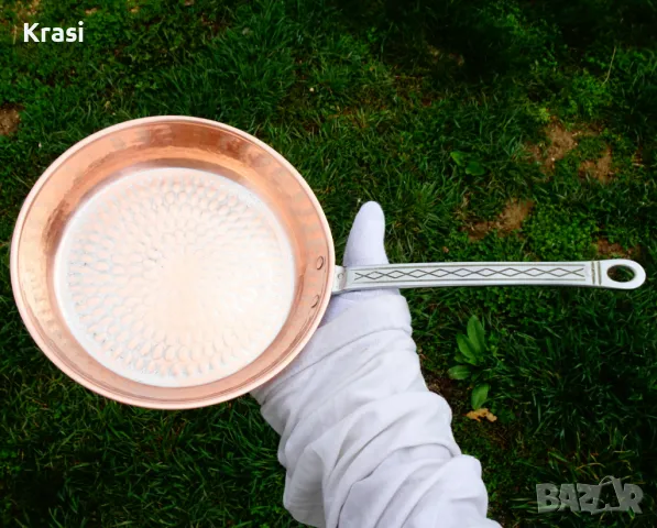 Меден тиган,ръчно кован. , снимка 9 - Антикварни и старинни предмети - 49664382