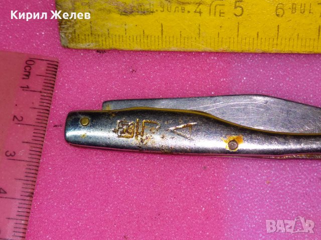 СТАРО УНИКАЛНО РЪЧНО ГРАВИРАНО КОЛЕКЦИОНЕРСКО ФИГУРАЛНО ДЖОБНО НОЖЧЕ - КИТАЙ с ЙЕРОГЛИФ 42003, снимка 5 - Колекции - 44041283