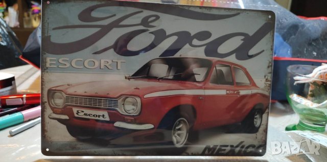 Ford Escort Mexico-метална табела(плакет), снимка 3 - Аксесоари и консумативи - 40473272
