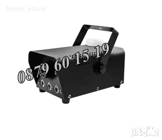 Mашинa за пушек 1000W, машина за дим с лед осветление и дистанционно, снимка 2 - Декорация за дома - 48460152