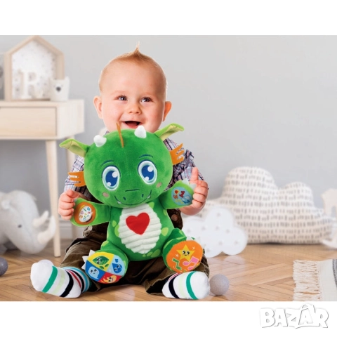 Clementoni Baby Dino Dragon интерактивна плюшена играчка 