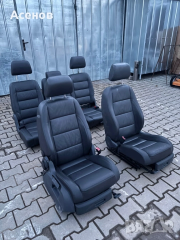 Кожени Седалки Кожен Салон за VW Touran Туран Тоуран, снимка 6 - Аксесоари и консумативи - 52150802