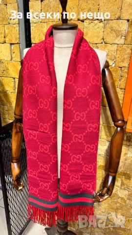 Burberry🔝Hermes🔝Gucci Шал С 2 Лица 100% Кашмир - Налични Различни Цветове Код SK370, снимка 8 - Шалове - 52853929