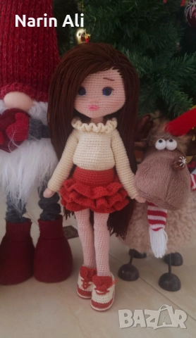  Ръчно плетена кукла, снимка 3 - Кукли - 52582910