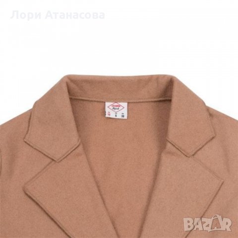 Приветствай пролетта със сако/яке Lee Cooper Wool Blend Jacket Ladies - Beige, снимка 2 - Сака - 28611129