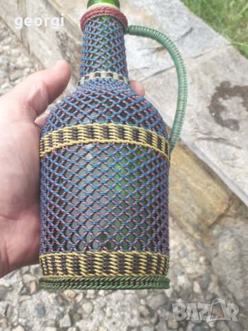 Плетено шише дамаджанка  3/2, снимка 5 - Колекции - 32676938
