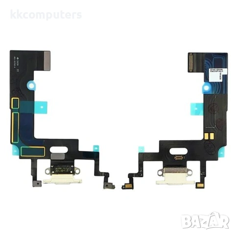 Лентов кабел за APPLE iPhone XR с бял конектор зареждане, микрофон Original