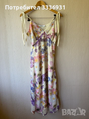 Дълга рокля на цветя Na-KD, снимка 3 - Рокли - 51121826