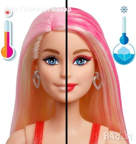 Нова играчка Глам парти кукла Barbie с цветообменящ грим и аксесоари, снимка 2 - Кукли - 51770663