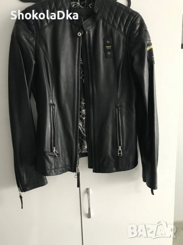 Blauer USA Кожено яке XS/S, снимка 2 - Якета - 47259986