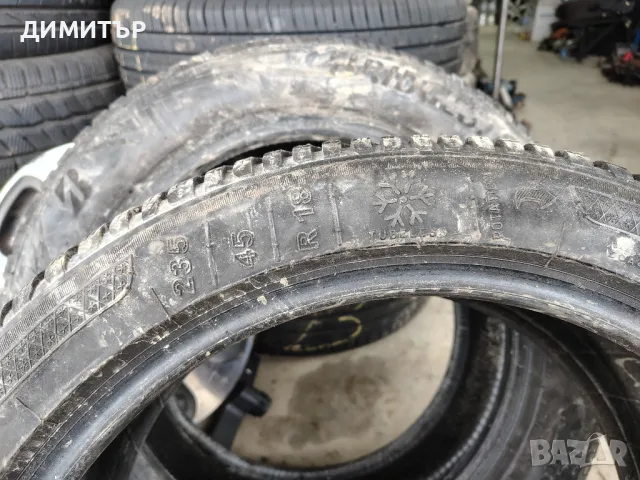 Само 1бр.зимна гума KLEBER 235 45 18 DOT18 цена за брой, снимка 5 - Гуми и джанти - 50046377
